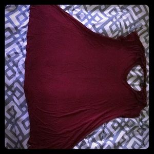 Burgundy dress